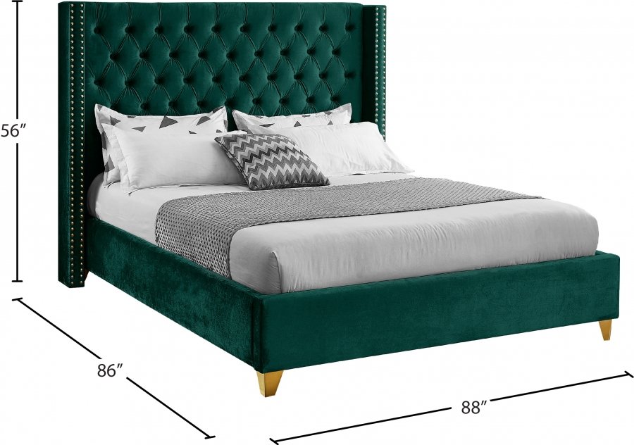 9723_0.jpg Barolo Velvet Upholstered Bed - Image 8