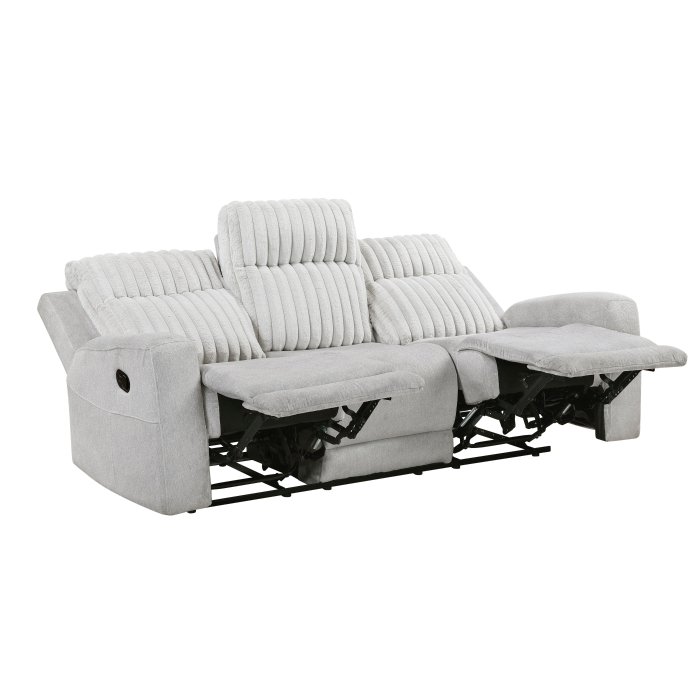 9728LGY-3_noBG___l-3.jpg 9728LGY-3 Double Reclining Sofa - Image 4