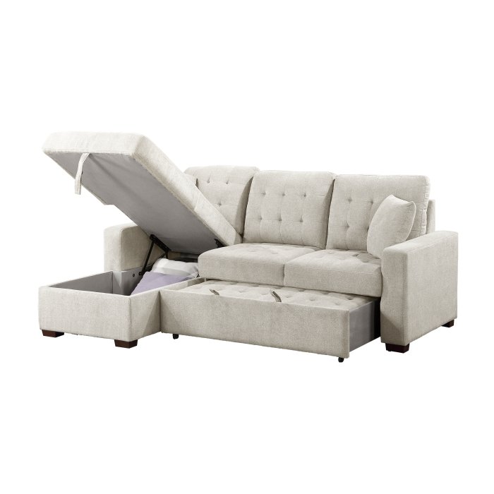 9816SN_2LCRL_3___l.jpg 9816SN*2LCRL 2-Piece Sectional with Left Chaise, Pull-out Bed and Hidden Storage - Image 6