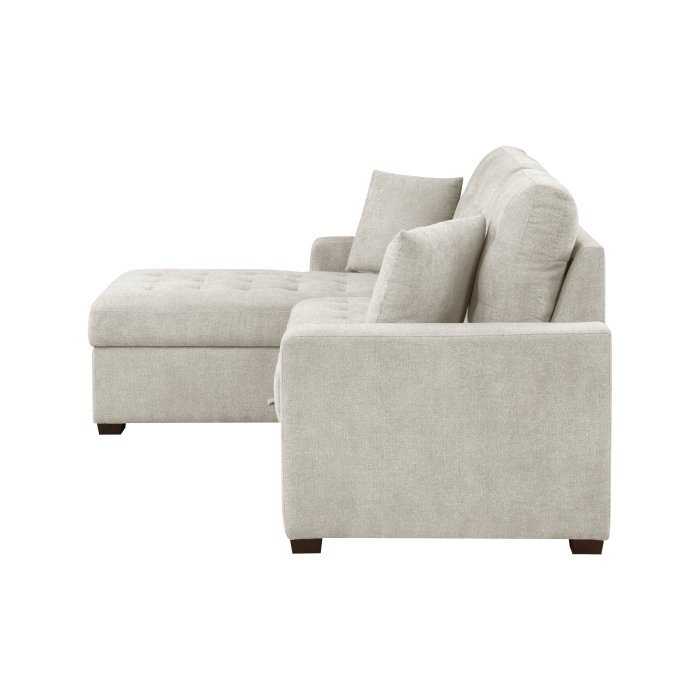 9816SN_2LCRL_no__l-2.jpg 9816SN*2LCRL 2-Piece Sectional with Left Chaise, Pull-out Bed and Hidden Storage - Image 4