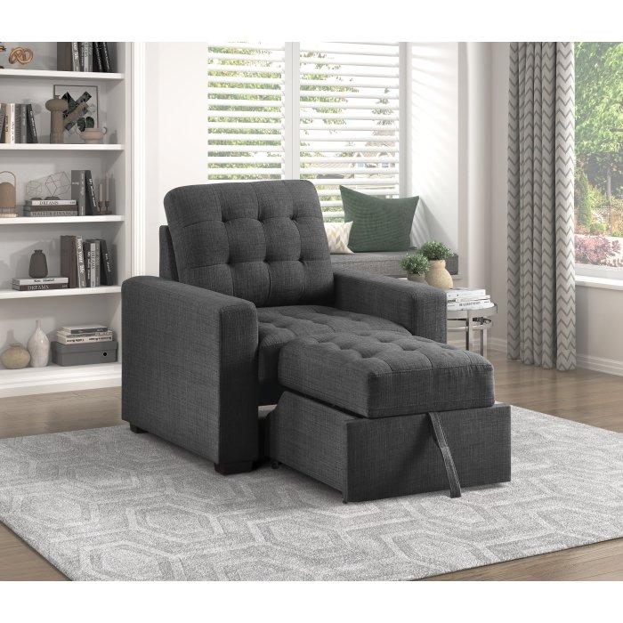 9916DG-1_open__l.jpg 9916DG-1 Chair with Pull-out Ottoman - Image 7