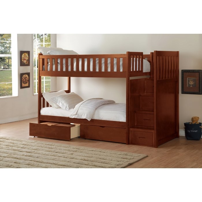 B2013SBDC-1T__l.jpg B2013SBDC-1*T Twin/Twin Step Bunk Bed with Storage Boxes - Image 7