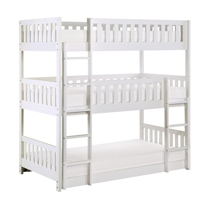 B2053TTTW-1* Triple Bunk Bed