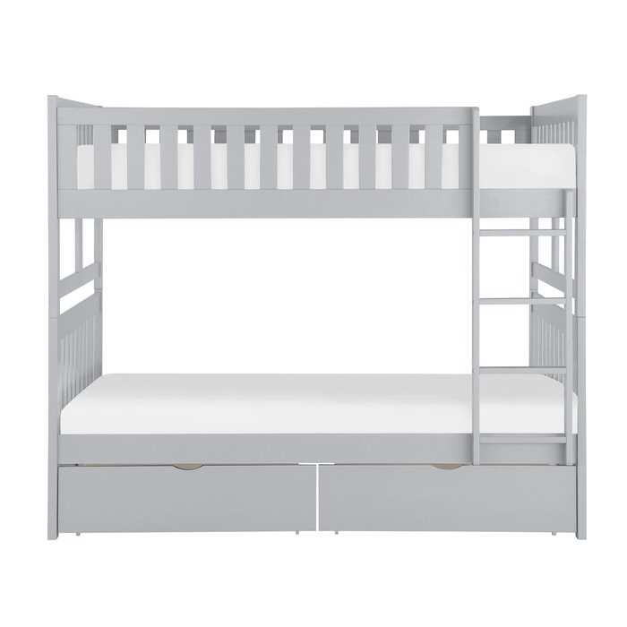 B2063FF-1*T Full/Full Bunk Bed with Storage Boxes