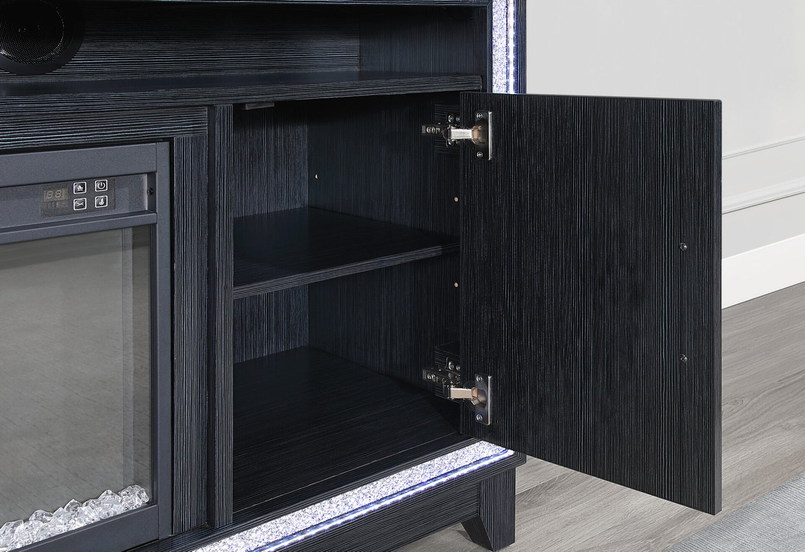 LILY-DARK-GREY-FPLC-72-WLED-DETAIL-7-1.jpg LILY DARK GREY ENT UNIT 72 INCH W/ LED, SPEAKERS, CRYSTAL INSERTS - Image 2