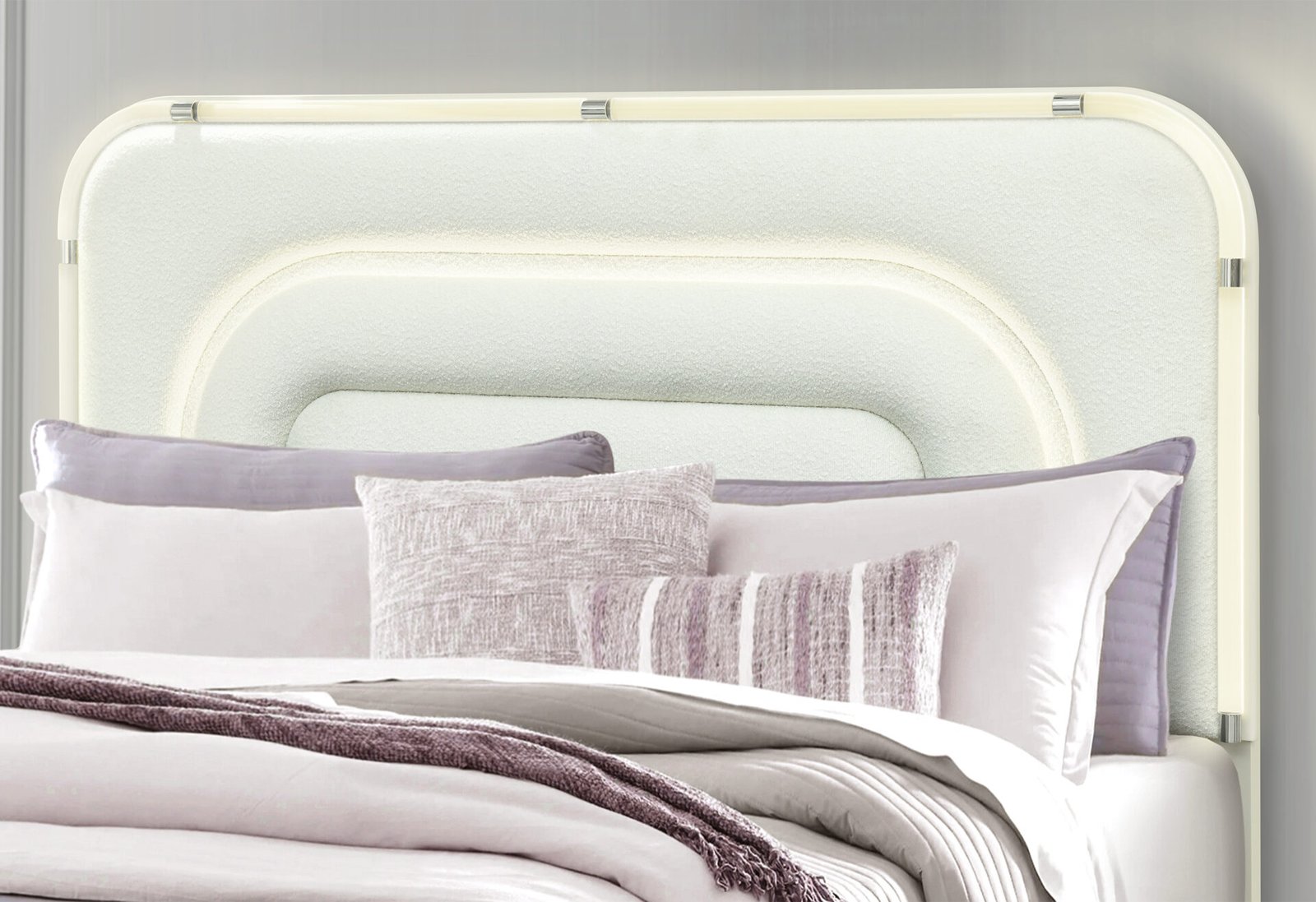 LYRA-BEIGE-HB-DETAIL-1.jpg LYRA BEIGE QUEEN BED WITH LED - Image 3