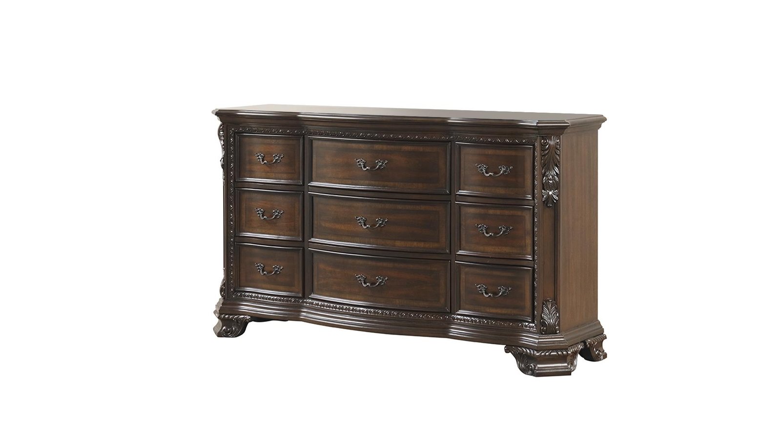 VINTAGE KING 4 PC BEDROOM SET IN WALNUT - Image 4