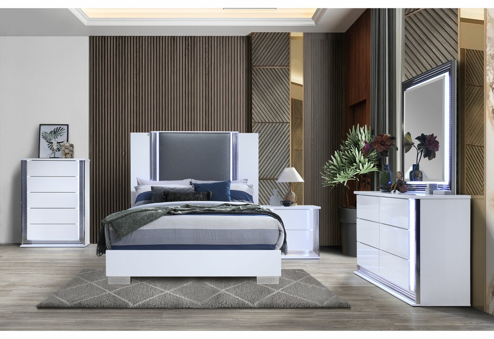 YLIME-SMOOTH-WHITE-QBG-1-8.jpg YLIME SMOOTH WHITE NIGHTSTAND WITH LED - Image 4